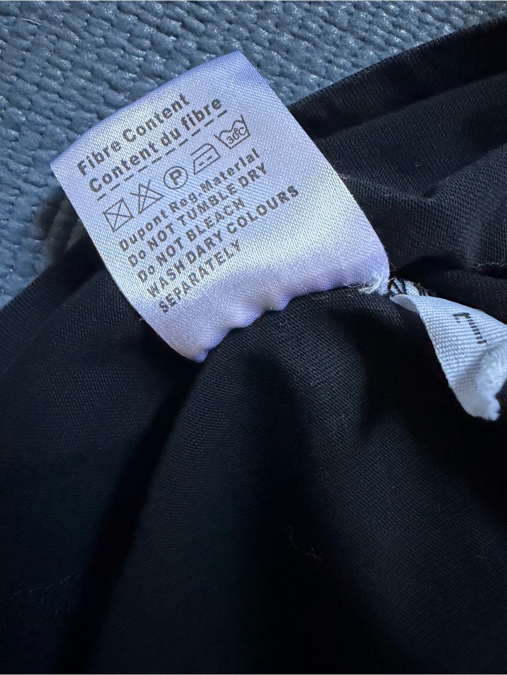 CHANEL Black Crewneck Logo Tee with White Care Tag - Picture 8 of 8